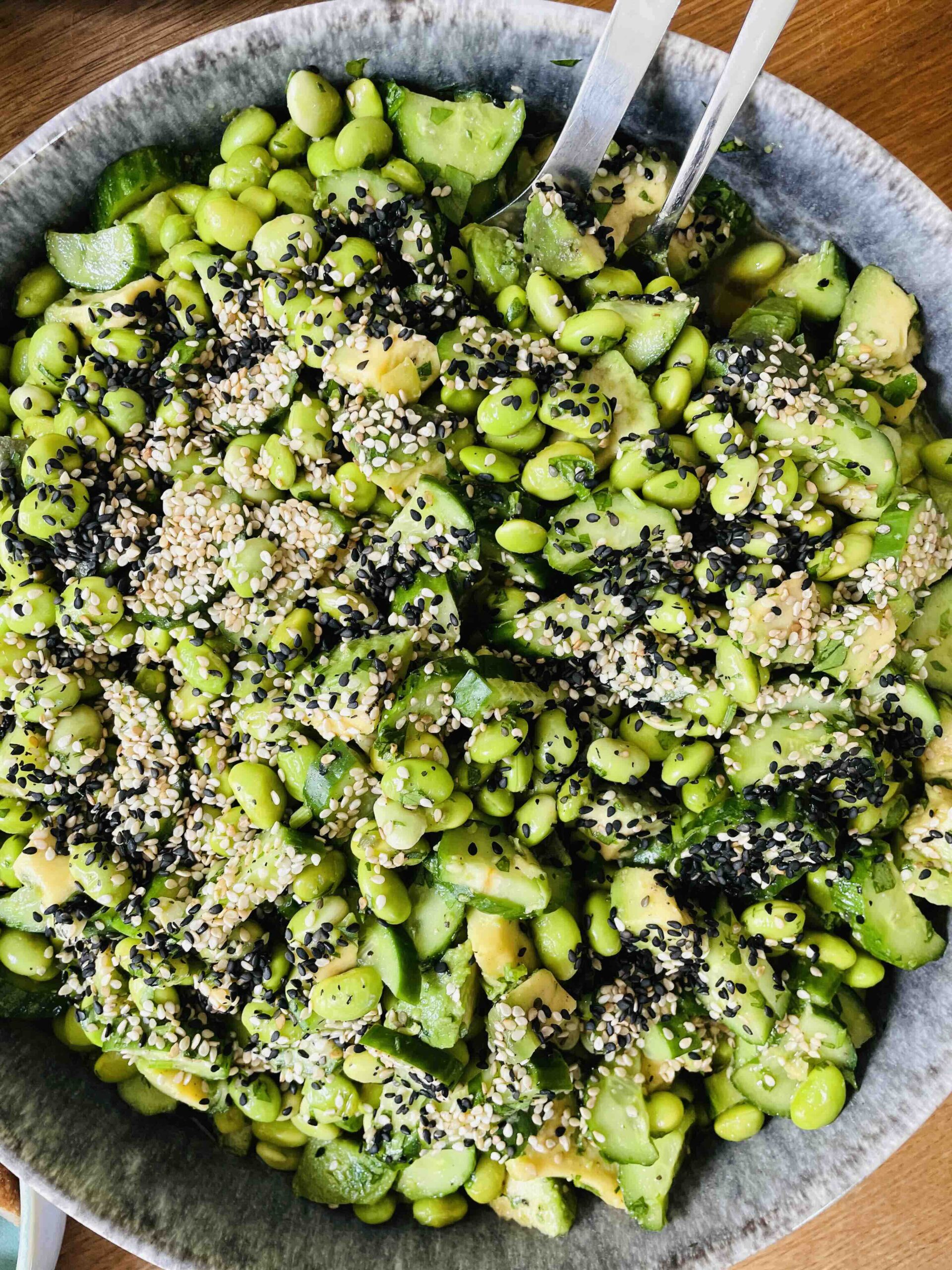 Gurke Avocado Edamame